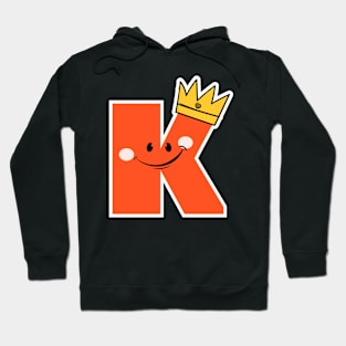 Playful Alphabet Letter K - Perfect Gift with Funny Design for Kids Hoodie